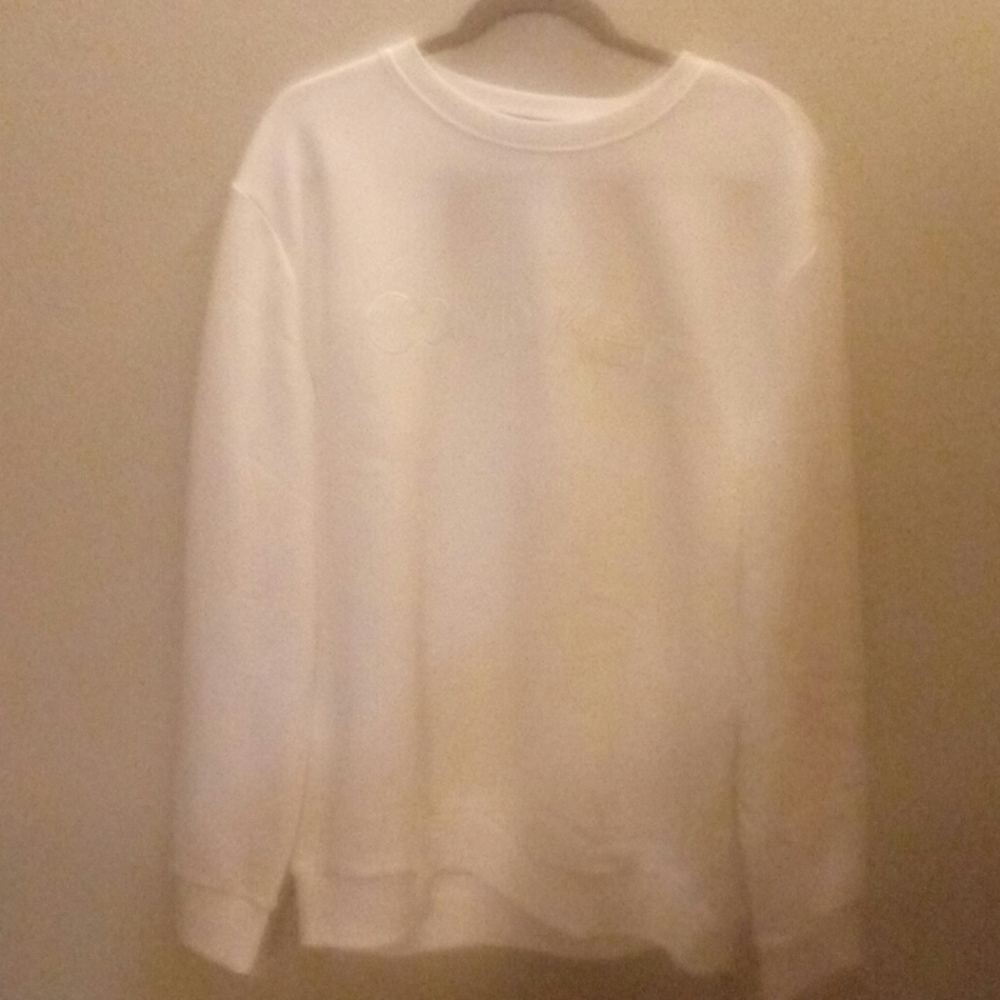 Calvin Klein white sweatshirt